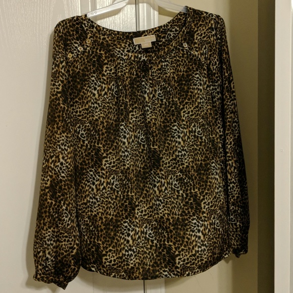 Michael Kors Tops - Cheetah print Michael Kors blouse